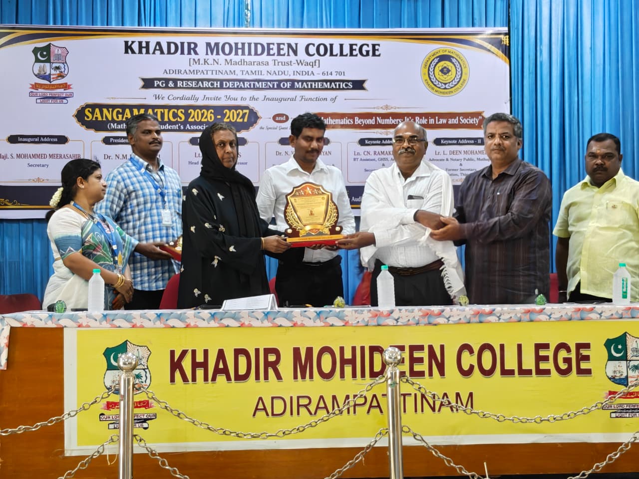 Inaugural Function of SANGAMATICS 2026 - 2027 & Special Guest Lecture on “Mathematics Beyond Numbers: It’s Role in Law and Society”